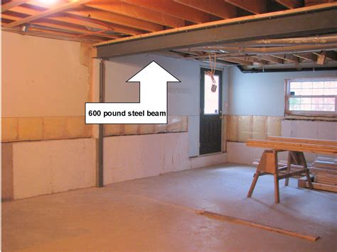 how to box in a steel i beam in basement|boxing beams in basement.